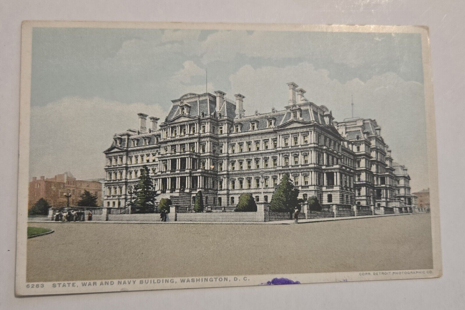 Vintage Postcard The State, War and Navy building, Washington DC. Phostint  N2