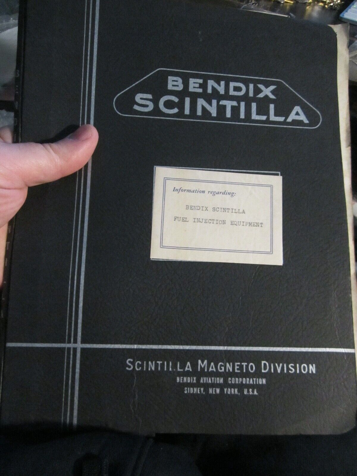 1946 BENDIX SCINTILLA MAGNETO DIVISION - FUEL INJECTION EQUIPMENT PARTS LIST