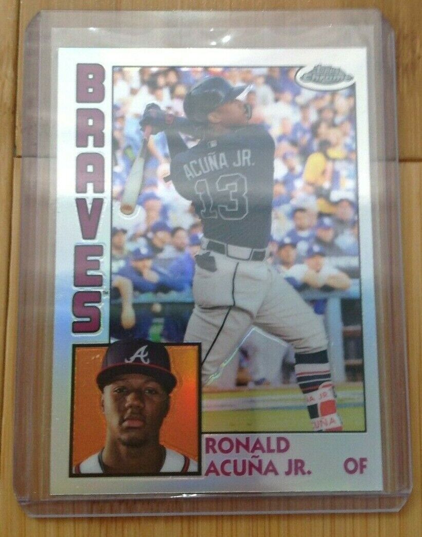 RONALD ACUNA JR. 2019 TOPPS CHROME 1984 THROWBACK SECOND YEAR #84TC-24- BRAVES