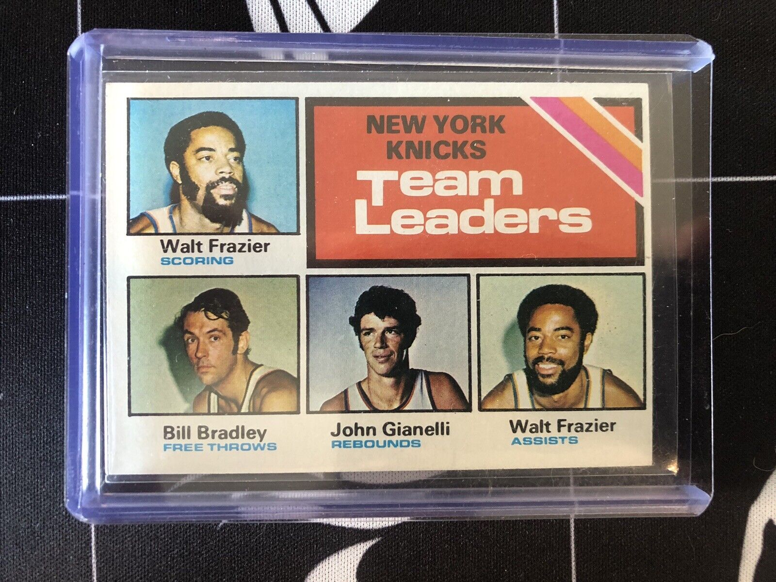 Bill Bradley / John Gianelli / Walt Frazier Team Leader Card 1975-76 Topps #128