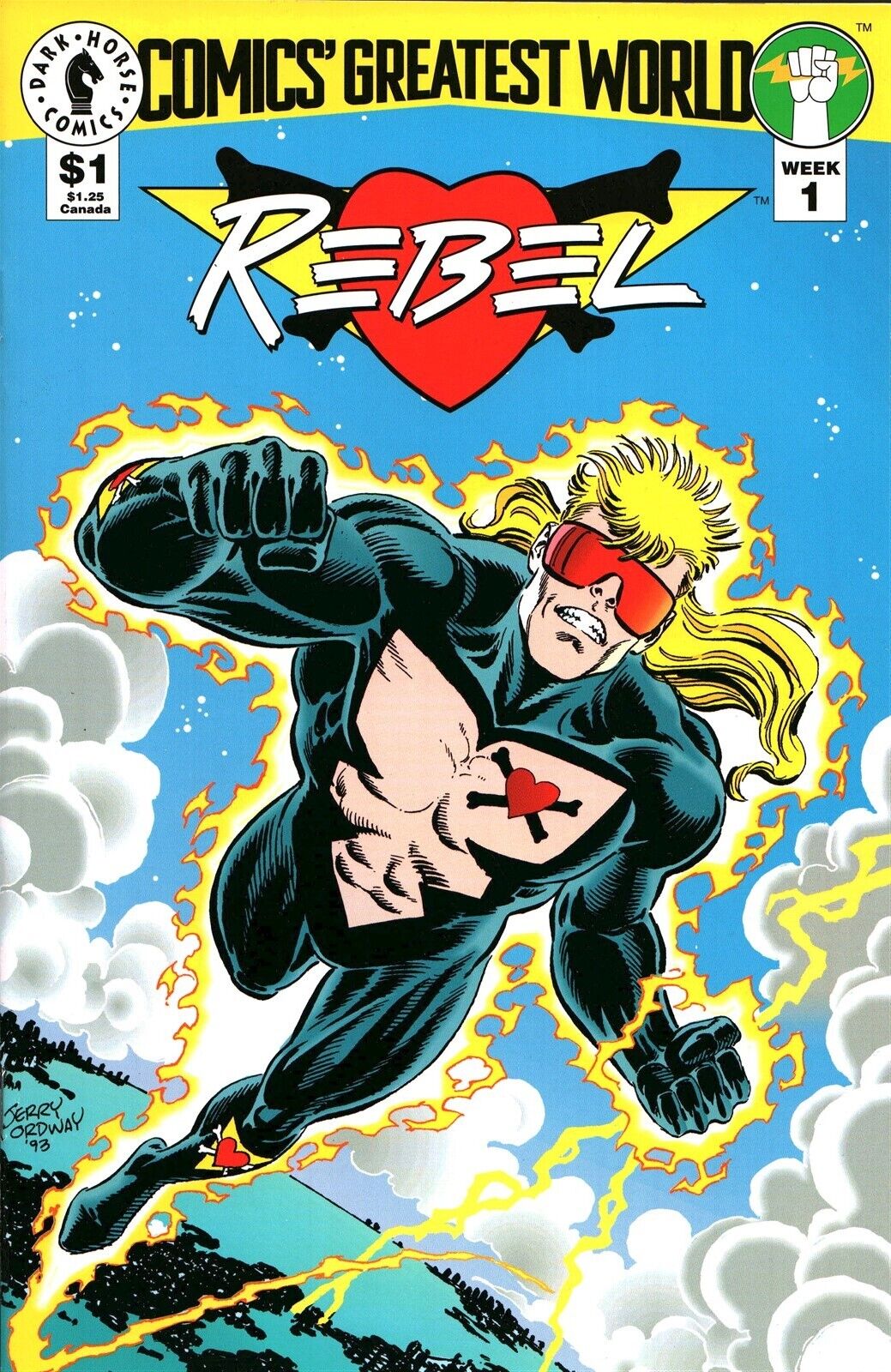 VTG Dark Horse Comics Comics Greatest World Rebel #1A Comic Book 1993 High Grade