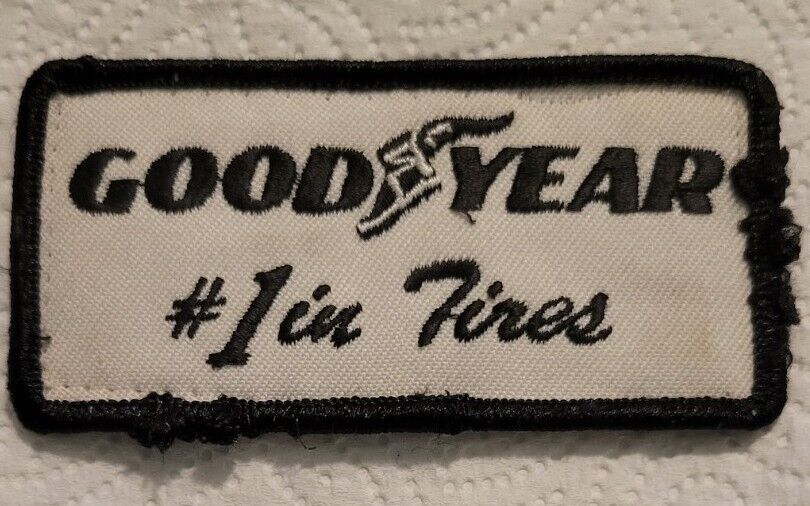 Vintage Goodyear #1 In Tires Service Shirt Or Jacket Uniform Patch Removed From