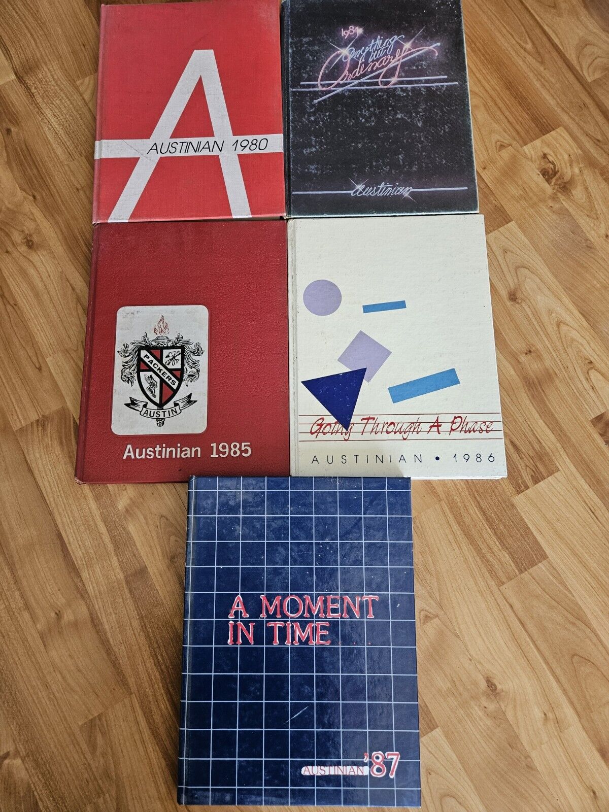Austin Minnesota High School Yearbook lot 1980, 1984, 1985, 1986, 1987 Austinian