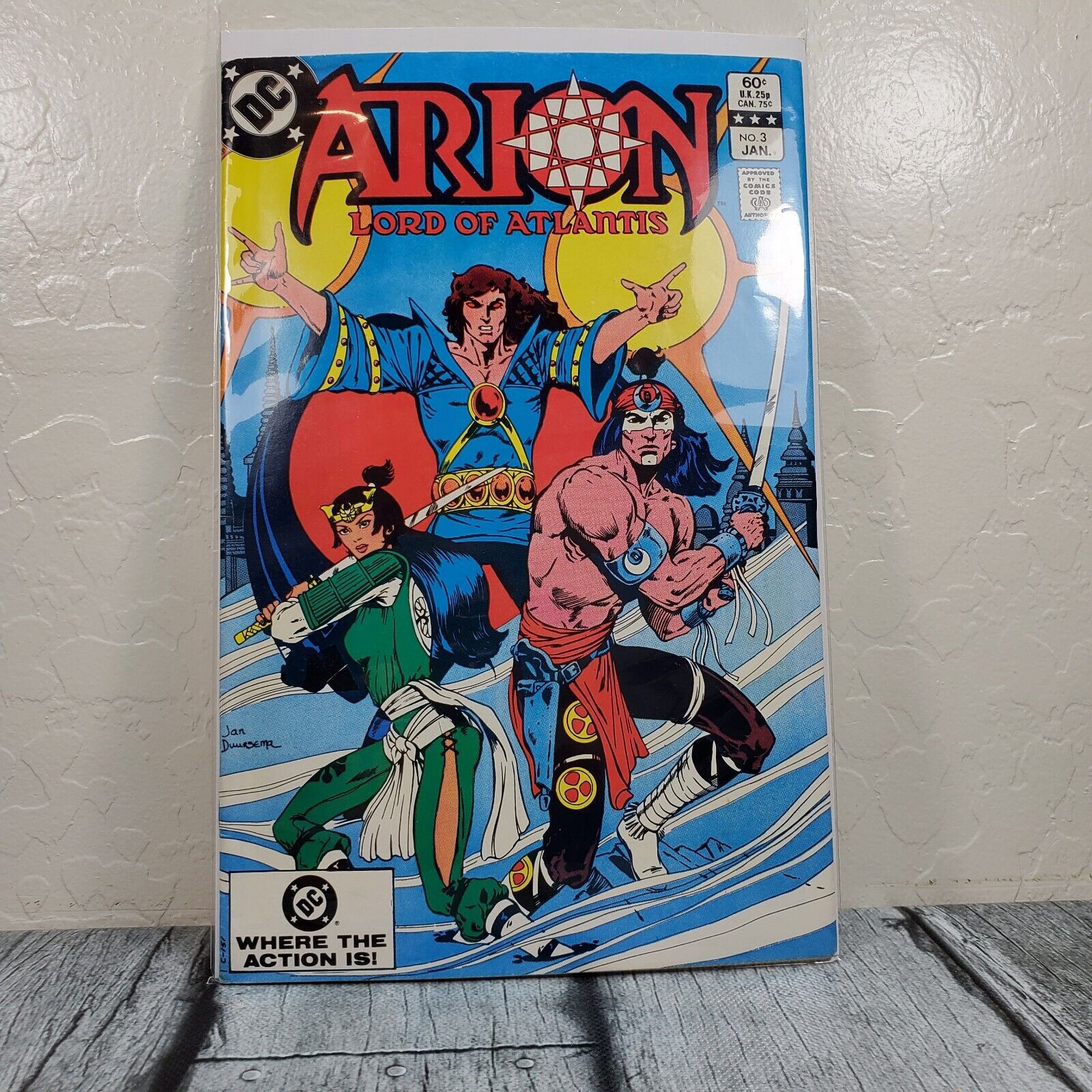 DC Comics Arion Lord Of Atlantis #3 1983 Vol. 2 Vintage Comic Book Sleeved
