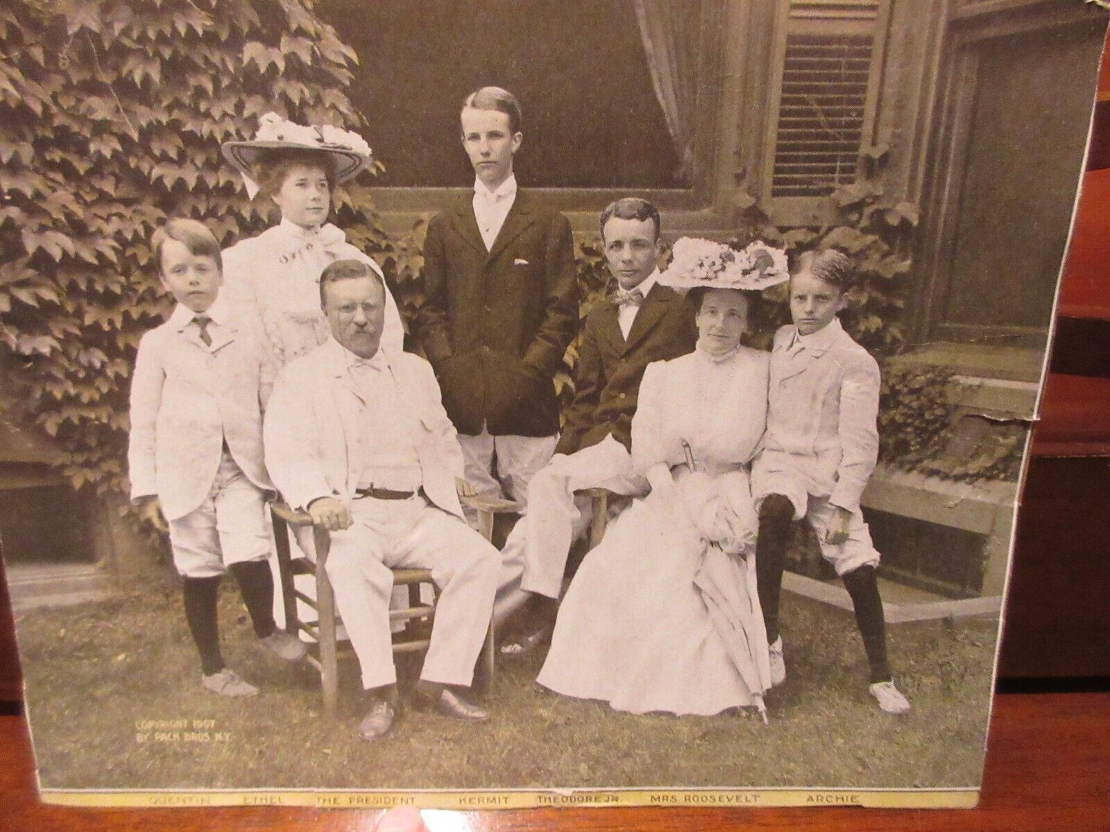 Antique Photo President Theodore Roosevelt Family Newspaper 8\