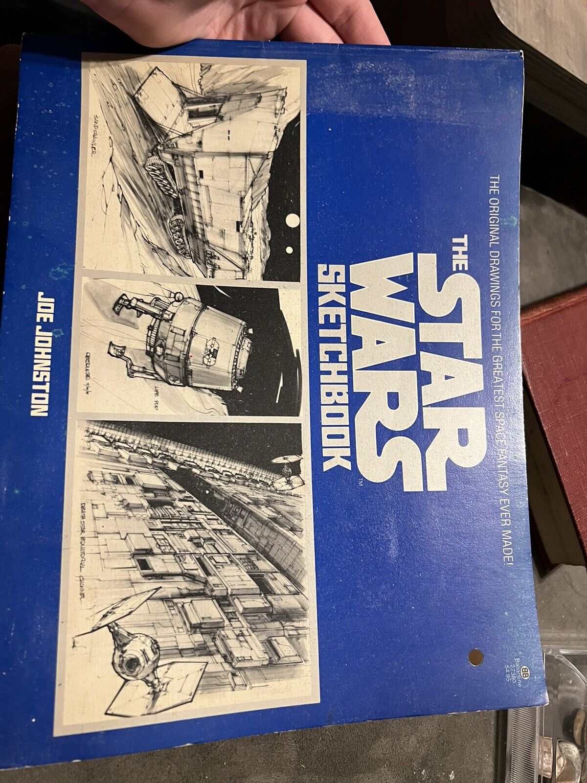 Vintage 1977 Star Wars Sketchbook Joe Johnston Rare Back Cover Torn