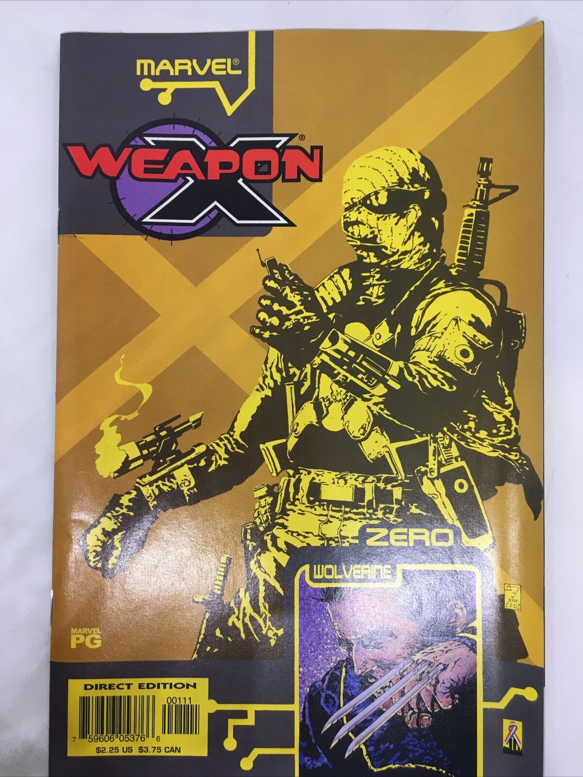 Weapon X Agent Zero #1 2002 NM- Wolverine Marvel Comic by Frank Tieri Comic