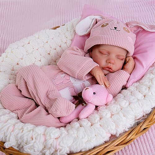 Lifelike Reborn Baby Dolls 18-Inch Baby Soft Body Realistic Newborn Baby Gina