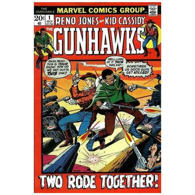 Gunhawks (1972 series) #1 in Fine minus condition. Marvel comics [w: