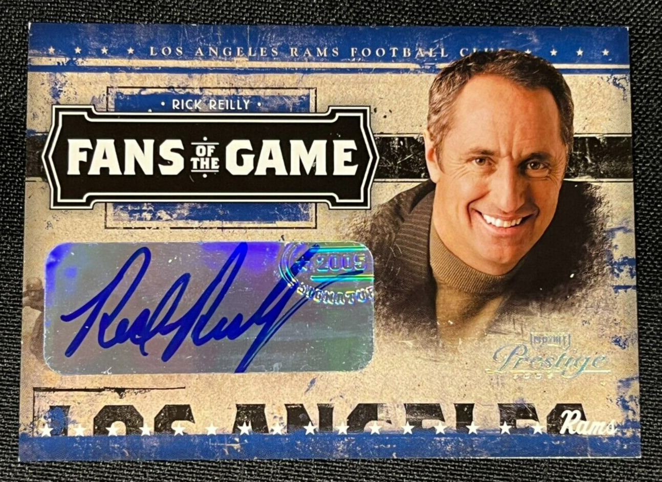 2005 Playoff Prestige Fans of the Game Rick Reilly FG-1 autographed card AA