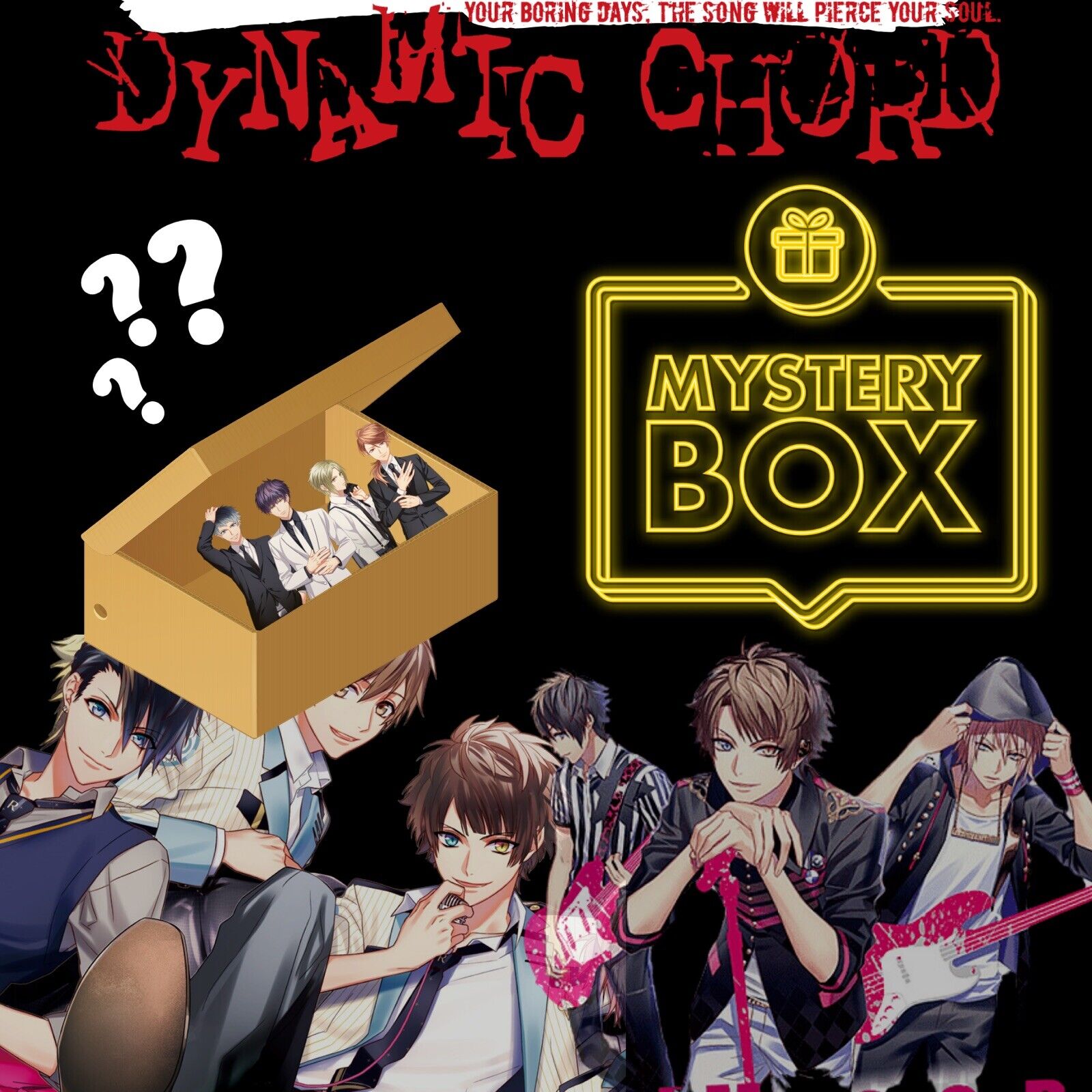 Dynamic Chord Mystery Anime Manga &  Merch Loot Medium Box