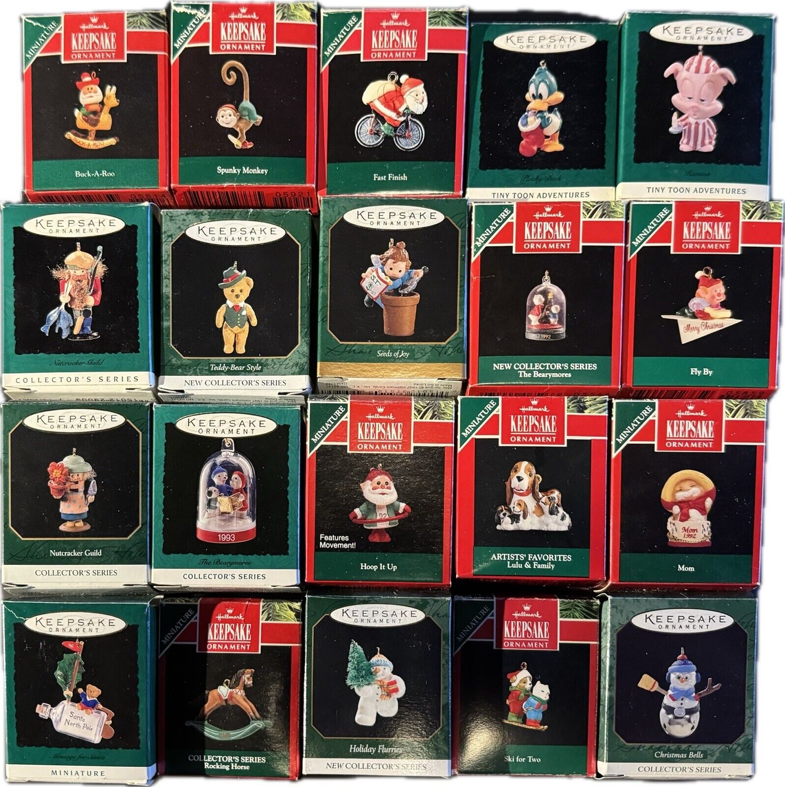 Hallmark Keepsake Miniature Ornament Collection - Set of 20, All have boxes