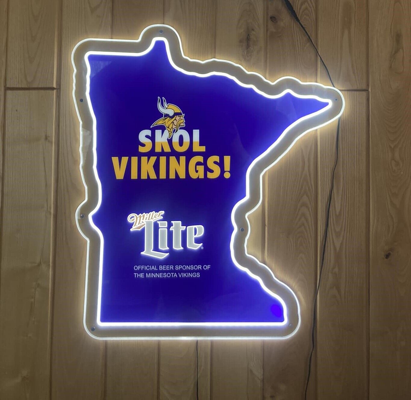 Minnesota Vikings SKOL MN 3D LED 20\