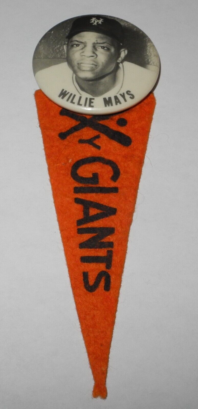 1954 Baseball Willie Mays New York Giants World Series Pin Button Coin Pennant
