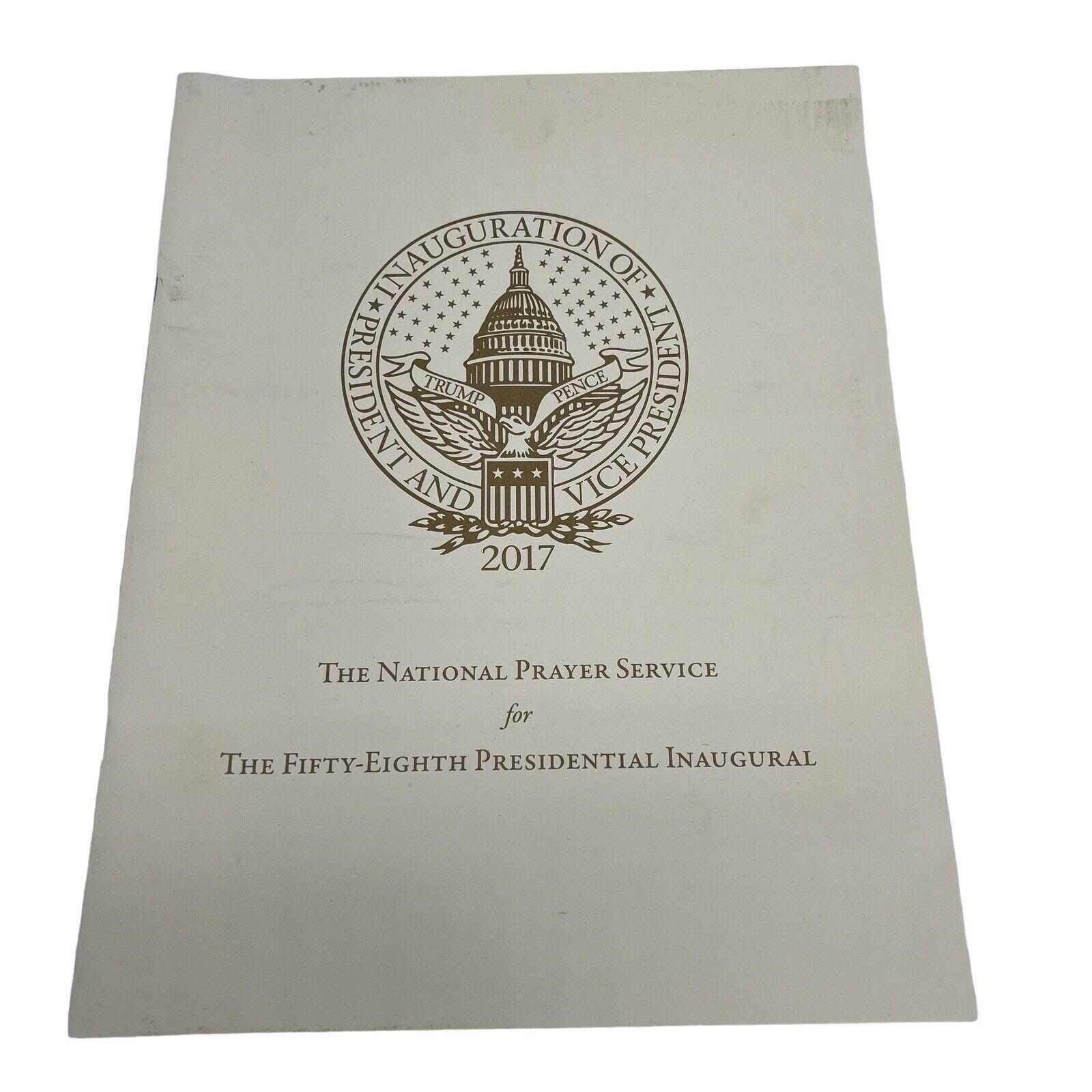 2017 National Prayer Service 58th Presidential Inaugural Program Trump