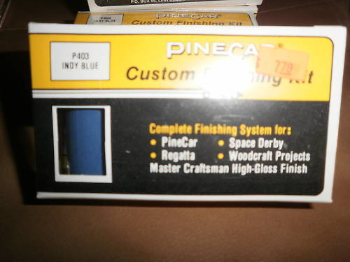 PINECAR P403 CUSTOM FINISHING KIT-INDY BLUE -P403 - NEW - H31