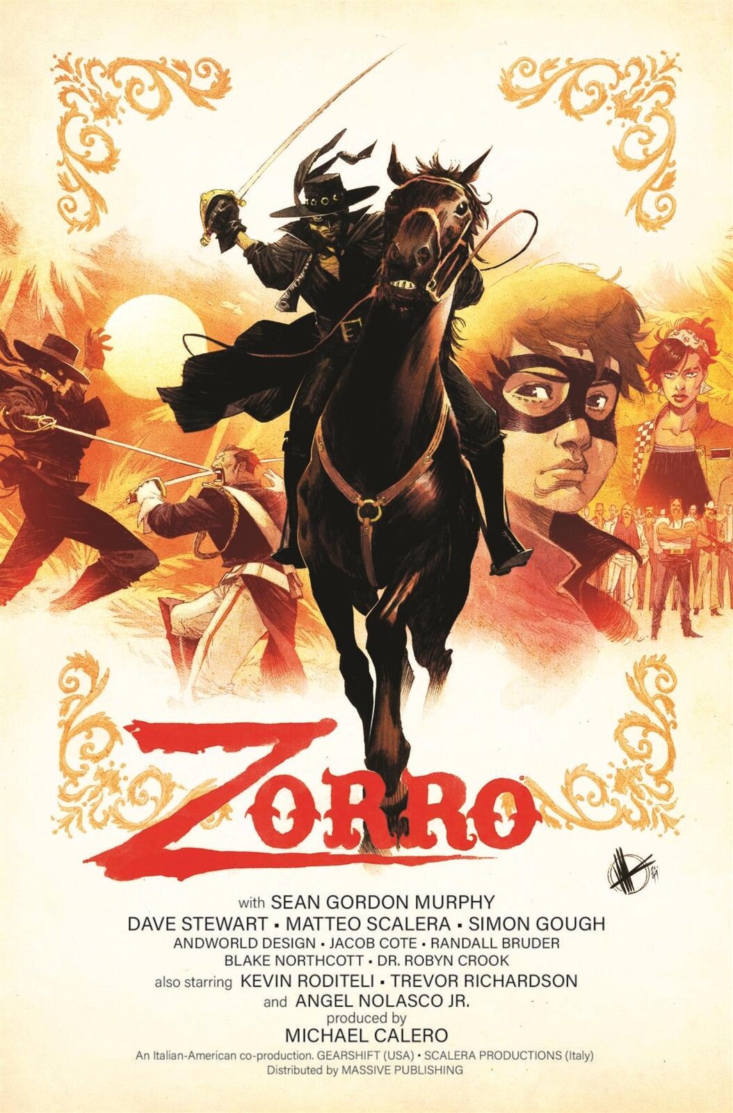 Zorro Man Of The Dead #1 (of 4) Cvr C Scalera Movie Poster H Massive Comic Book