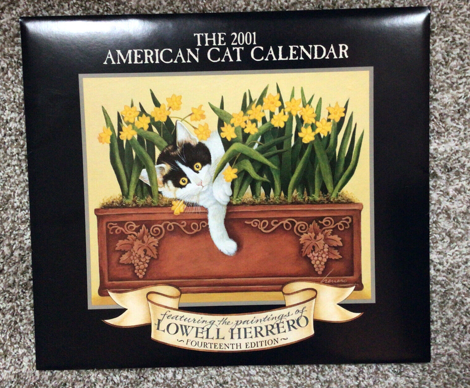 2001 American Cat Calendar Featuring Paintings of Lowell Herrero Lang Graphics