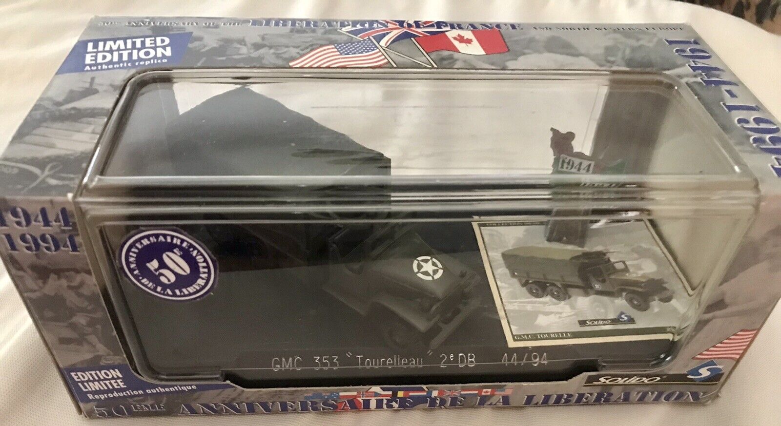 WWII 50th Anniversary Liberation of France Solido GMC Truck Limited Edition NIB
