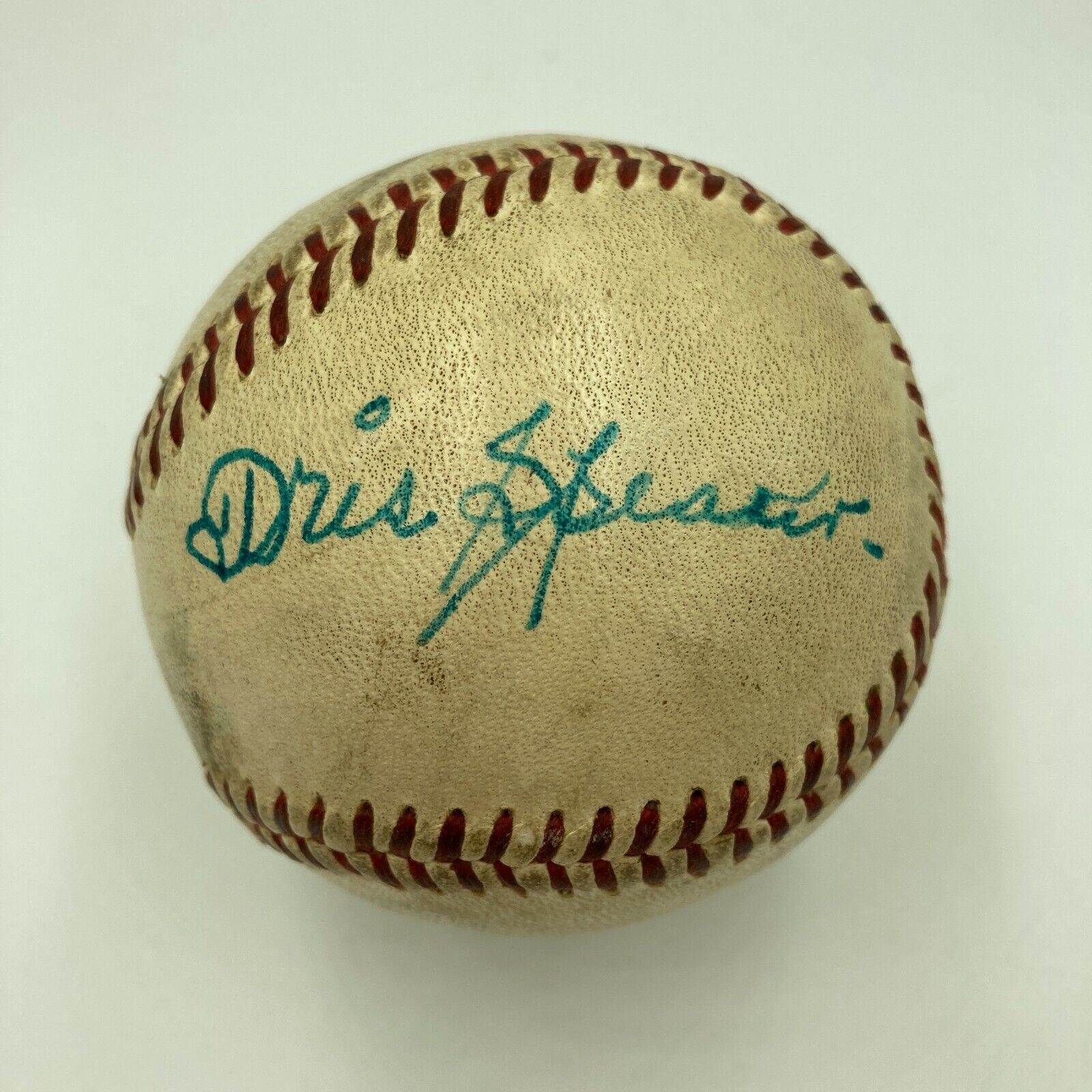 Stunning Tris Speaker Single Signed Official American League Baseball JSA COA