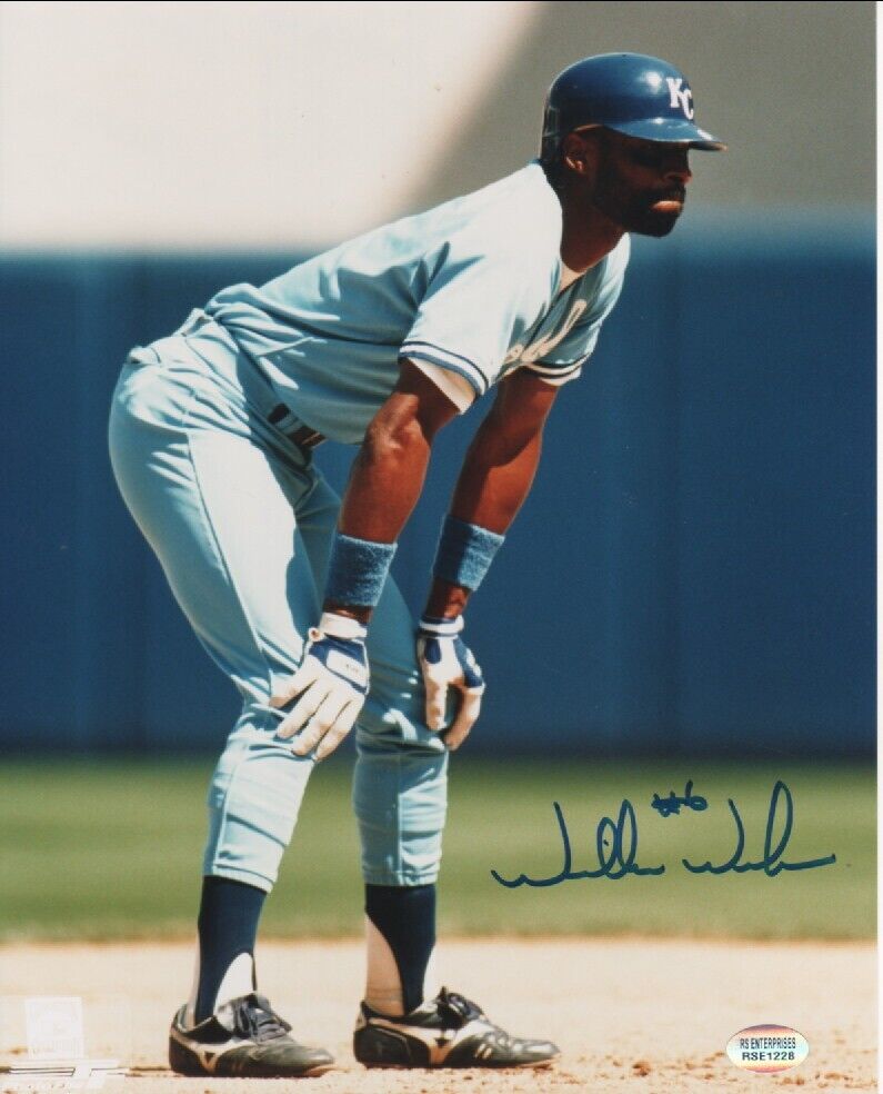 Willie Wilson-Kansas City Royals-Autographed 8x10 Photo