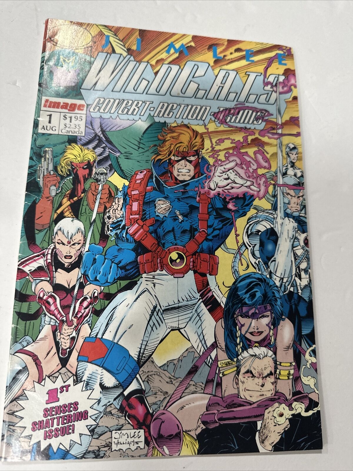Wildcats #1 August 1992 Image Comics Jim Lee First Printing Cards Inside