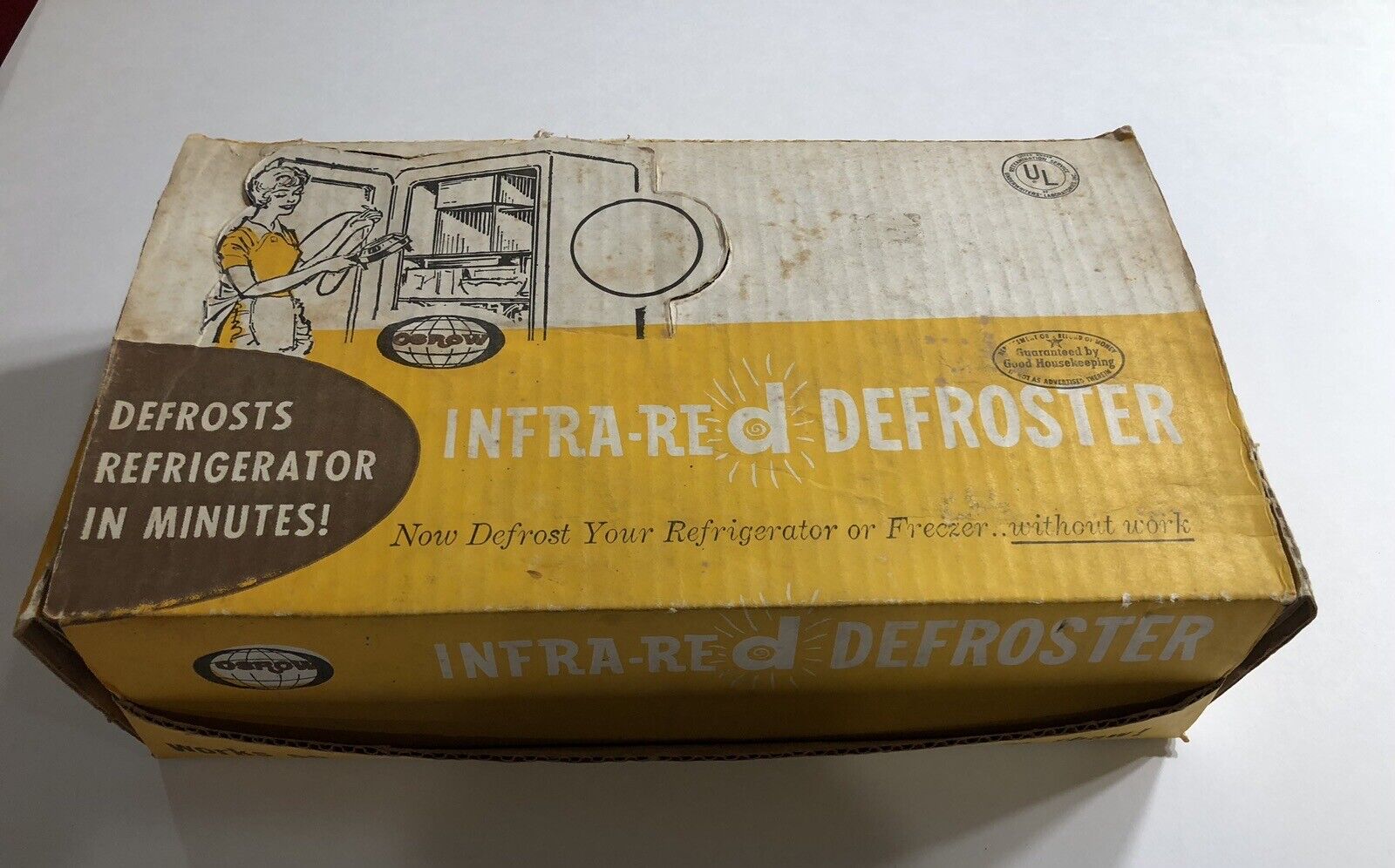 Osrow Vintage Infra-Red Defroster Refrigerator Freezer in Box USA 1962 UNTESTED