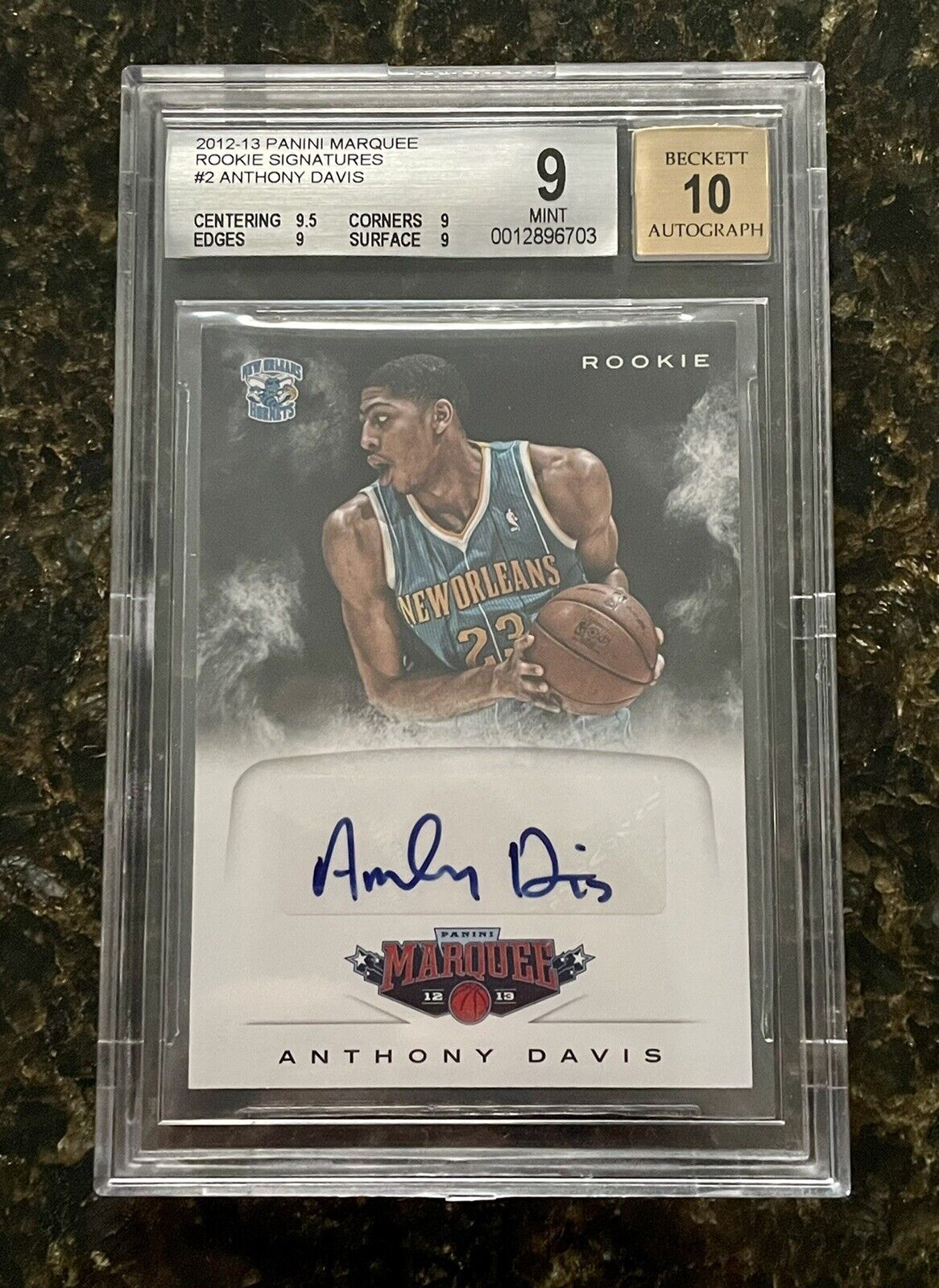 2012-13 Marquee Anthony Davis Auto Rookie BGS 9 MINT 10 Auto Lakers Pelicans 🔥