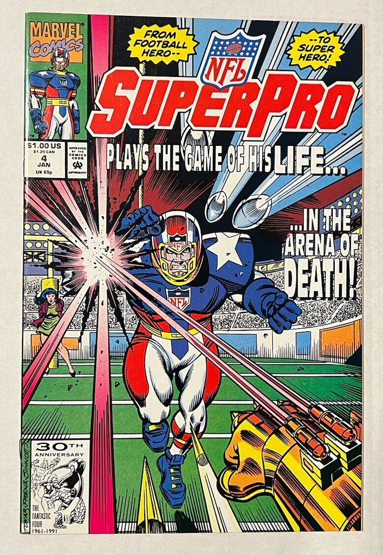 NFL Super Pro #4 1992 Marvel Comic Book