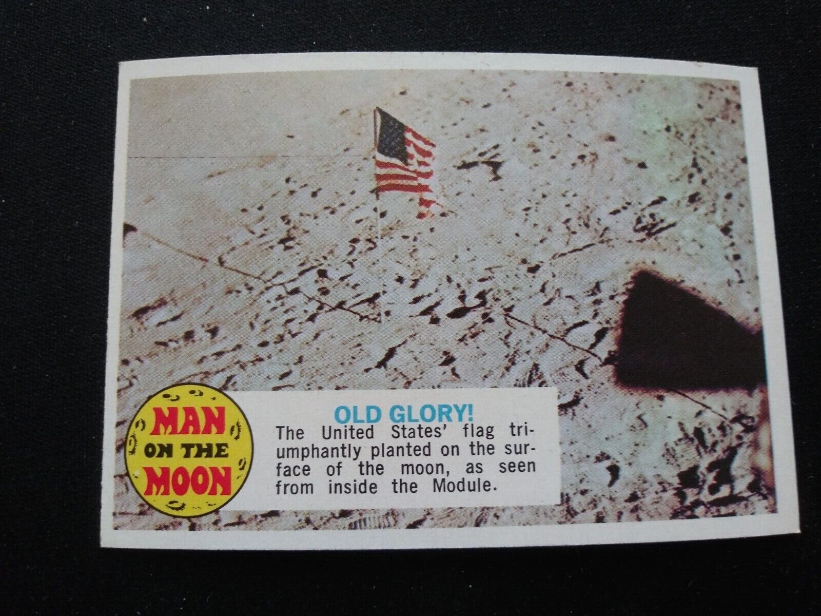 1969-70 Topps Man On The Moon Card # 83 Old Glory (EX)