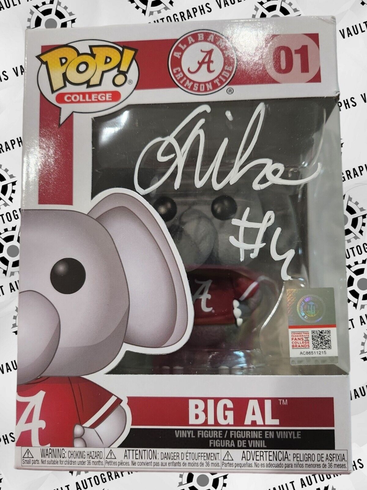 Jalen Milroe Signed Big Al Funko Pop #01 Alabama Crimson Football BECKETT COA