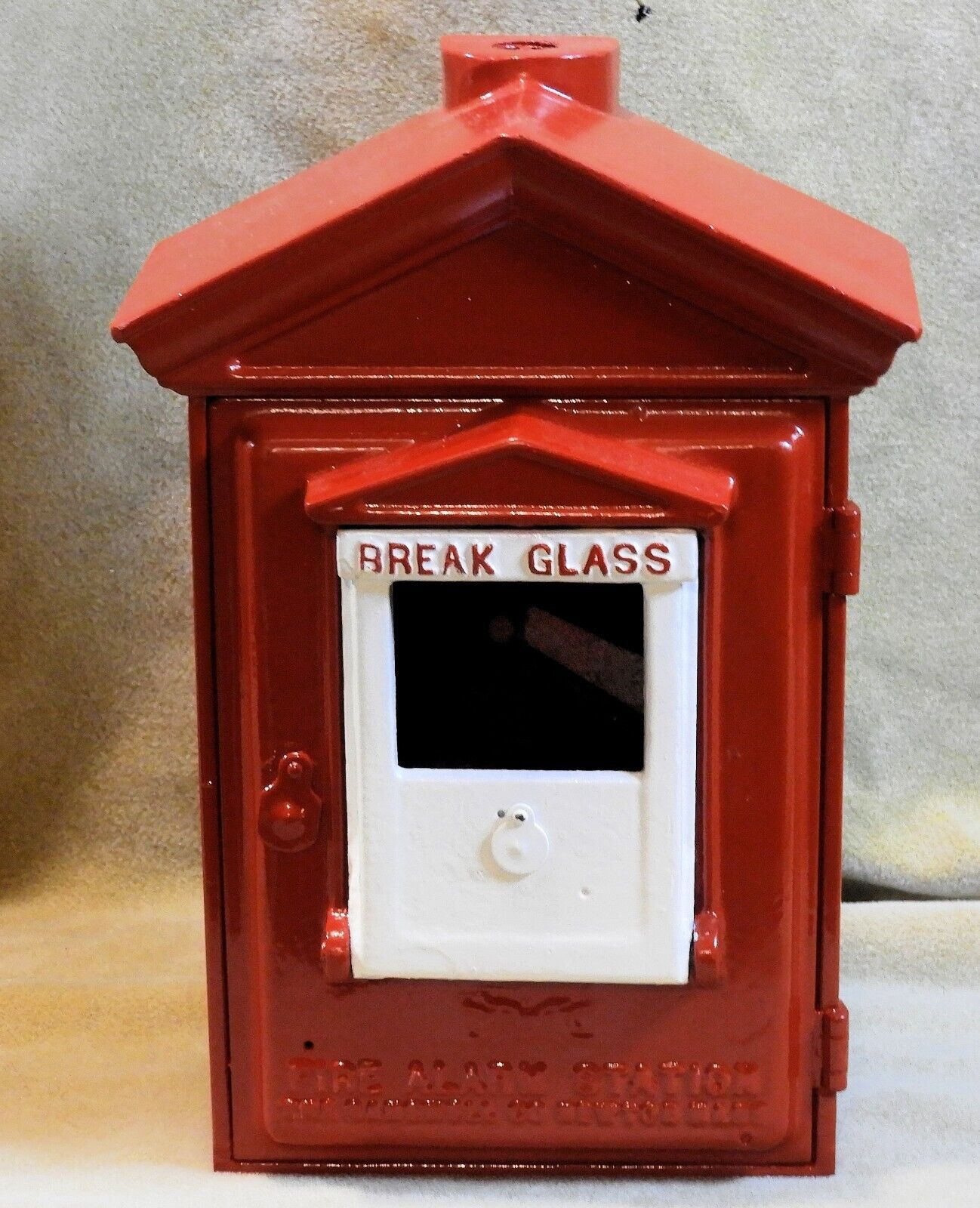 Vintage Gamewell Fire Alarm Box cast iron Antique