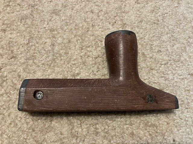 Antique Catlinite Pipe w/Lead Inlay Plains Indian Native American 5 1/2\