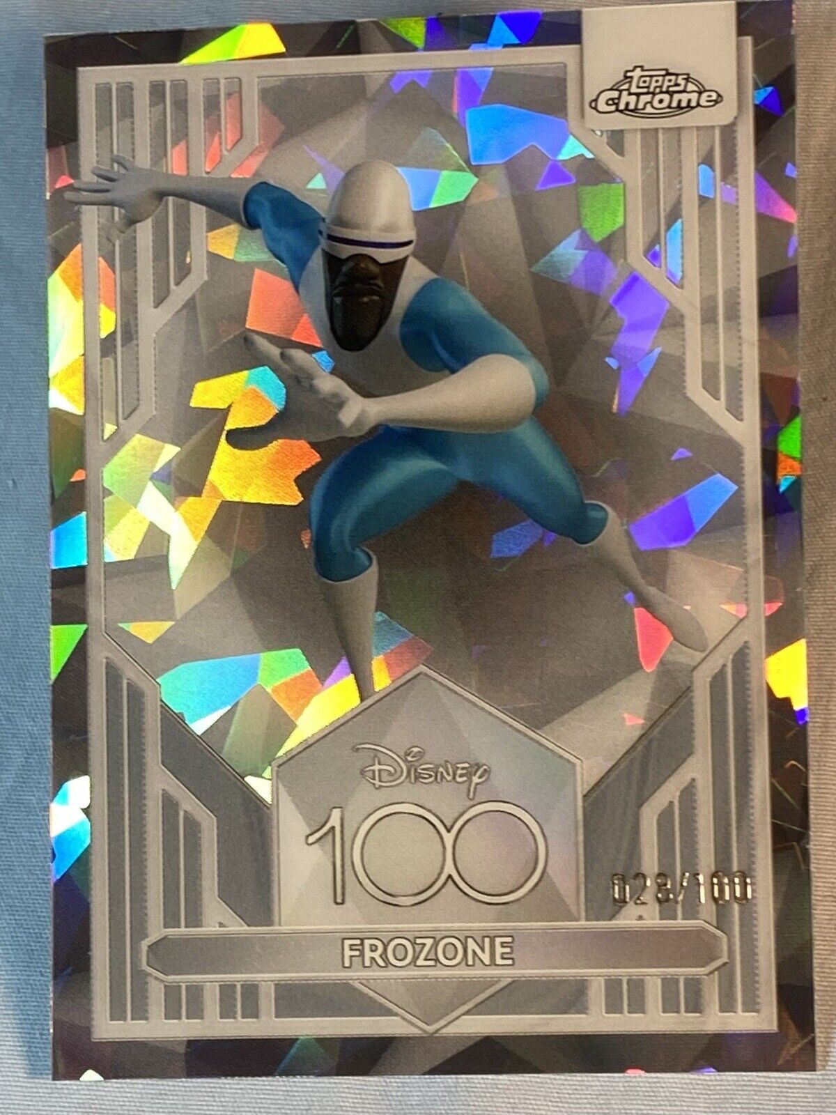 2023 Topps Chrome Disney 100 FROZONE Diamond Refractor /100
