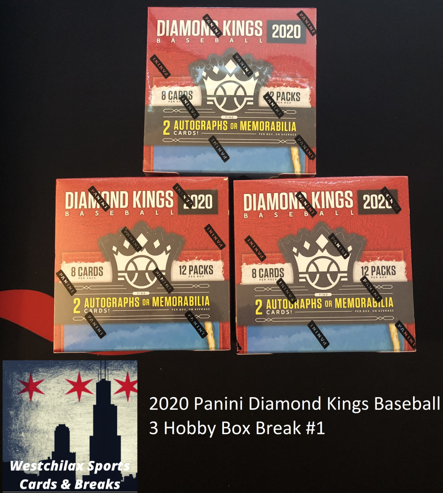 Texas Rangers 2020 Panini Diamond Kings Baseball 3 Hobby Box Break #1