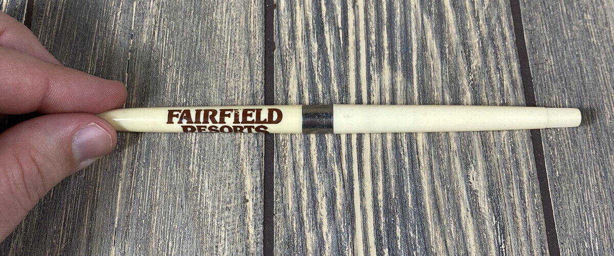 Vintage Fairfield Resorts Retractable Advertisement Pen