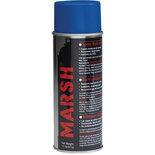 Marsh Spray Stencil Ink, Blue, 12/Case