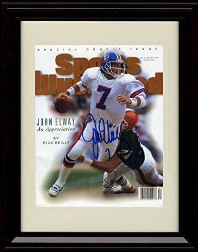 16x20 Framed John Elway - Denver Broncos SI Autograph Promo Print