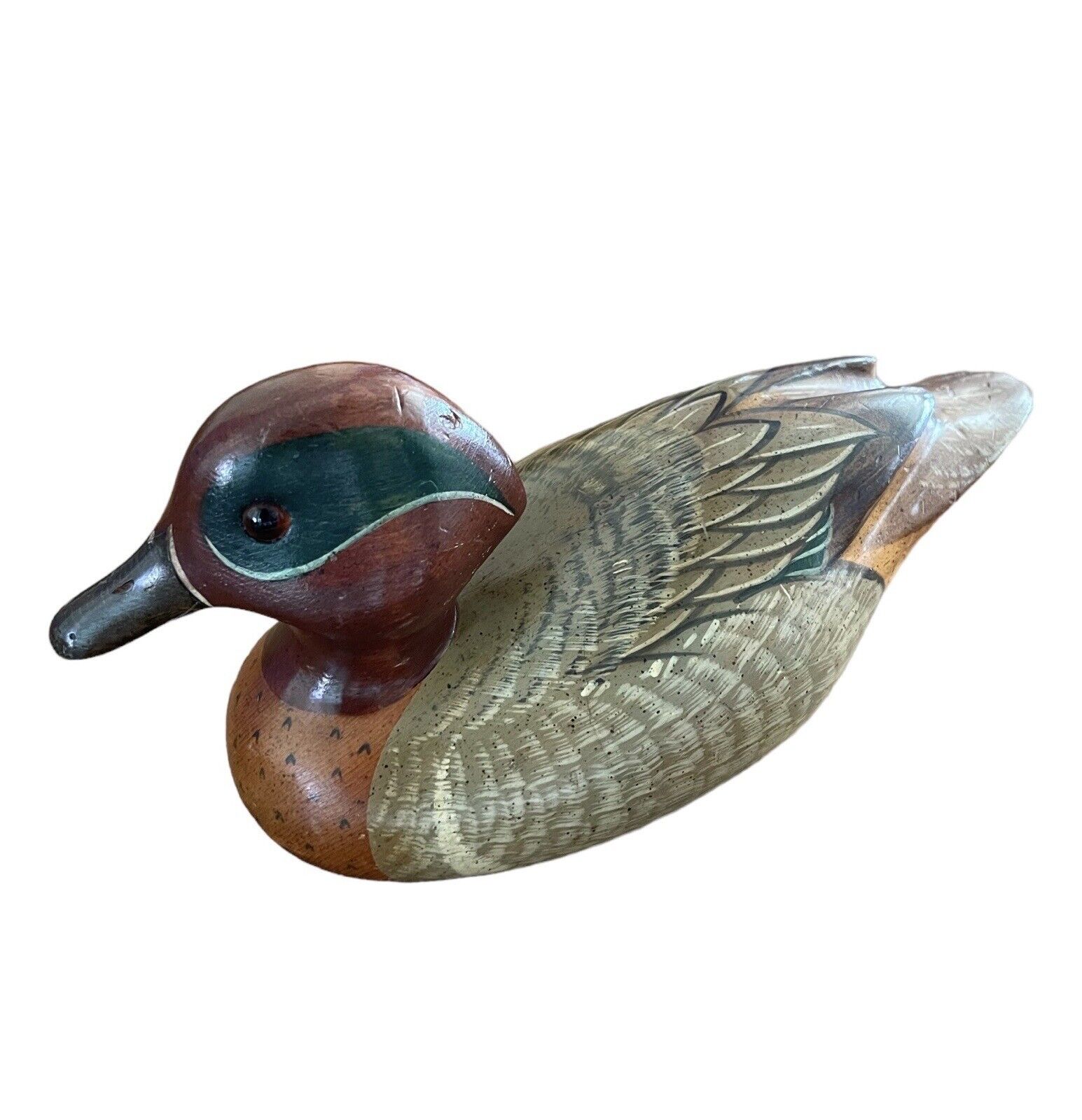 Vintage Montana Decoys By Eric and Marc Pierce Green-winged Teal HAND CARVED
