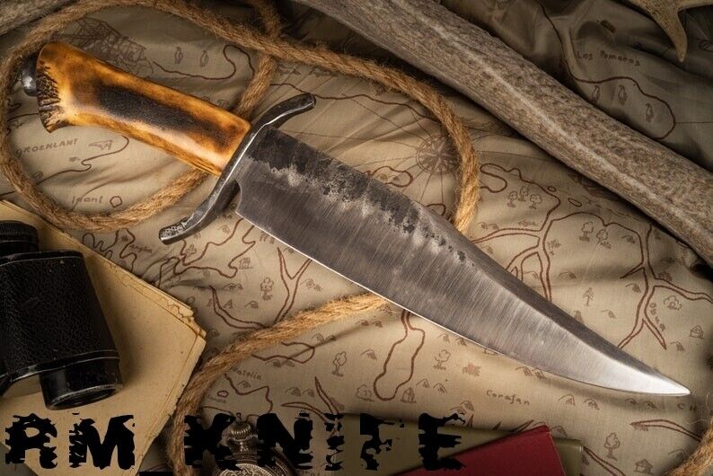 Rare find bowie knife with Stag handle