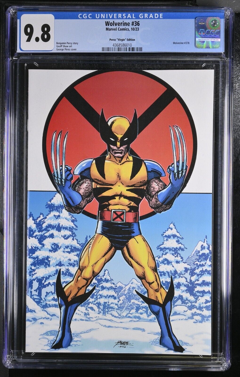 Wolverine #36 - CGC 9.8 - 1:100 Perez Virgin Edition