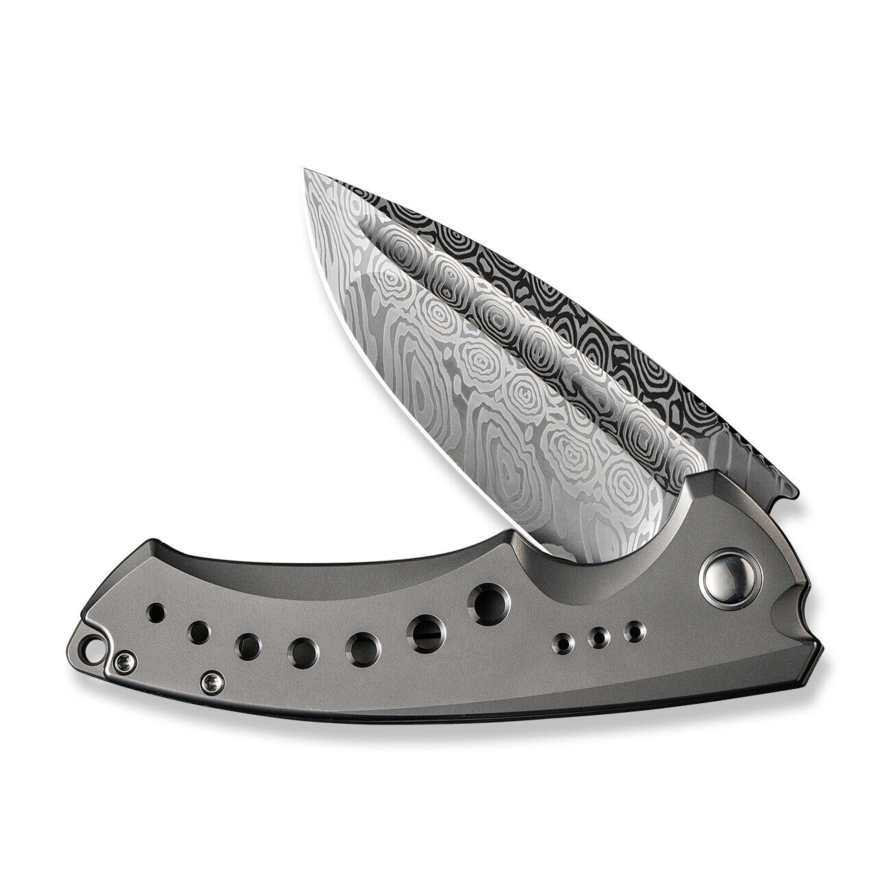 WE Knives Nexusia Frame Lock 22044-DS1 Titanium Damasteel 1/110 Pocket Knife