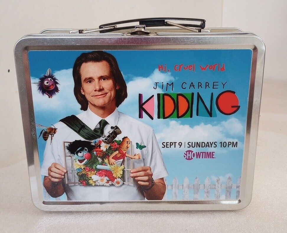 Jim Carry In Showtime Kidding Promotional Lunch Box Metal Case