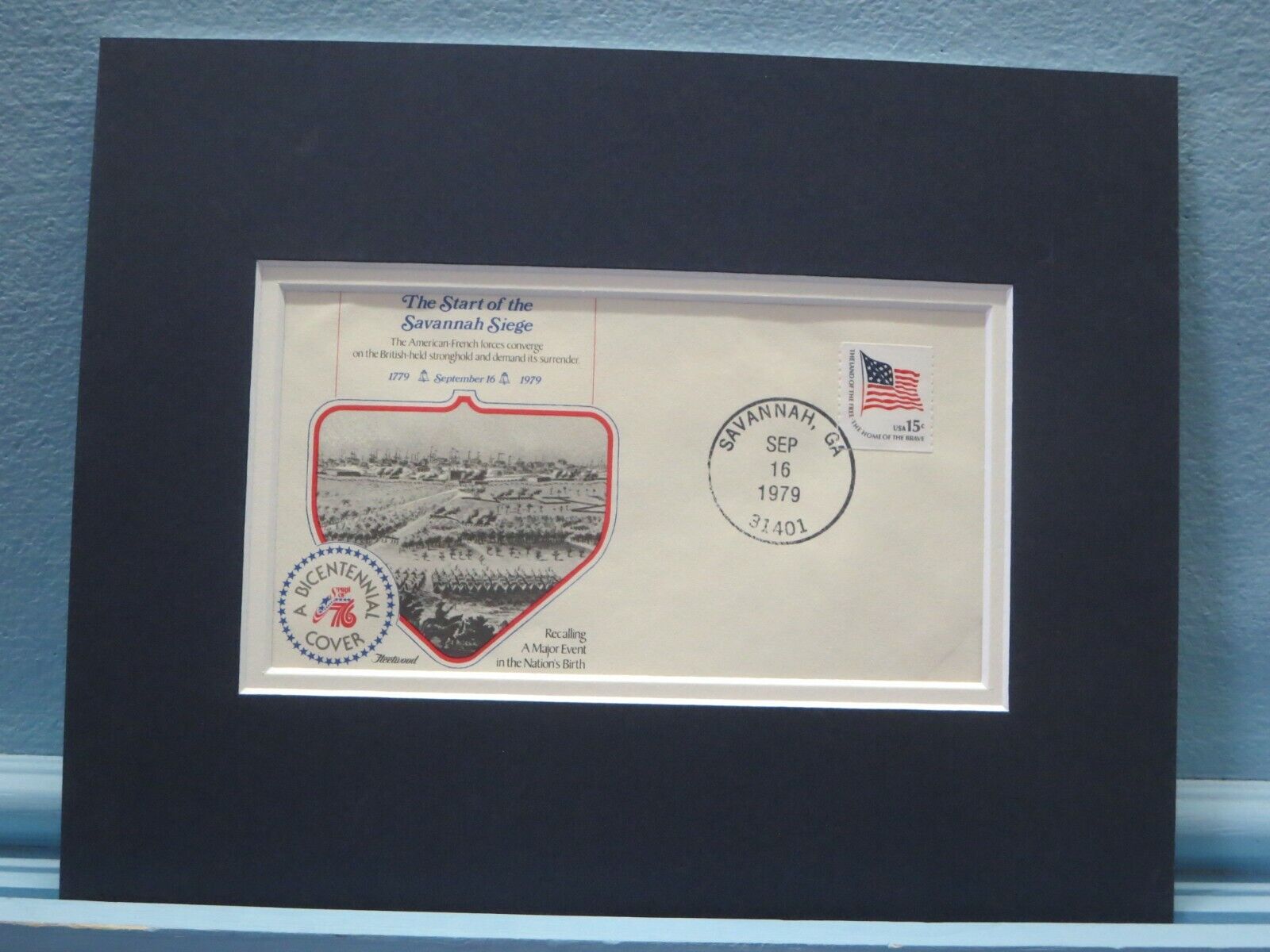 1779 - Americans & French  lay siege to Savannah, GA & Commemorative Cover