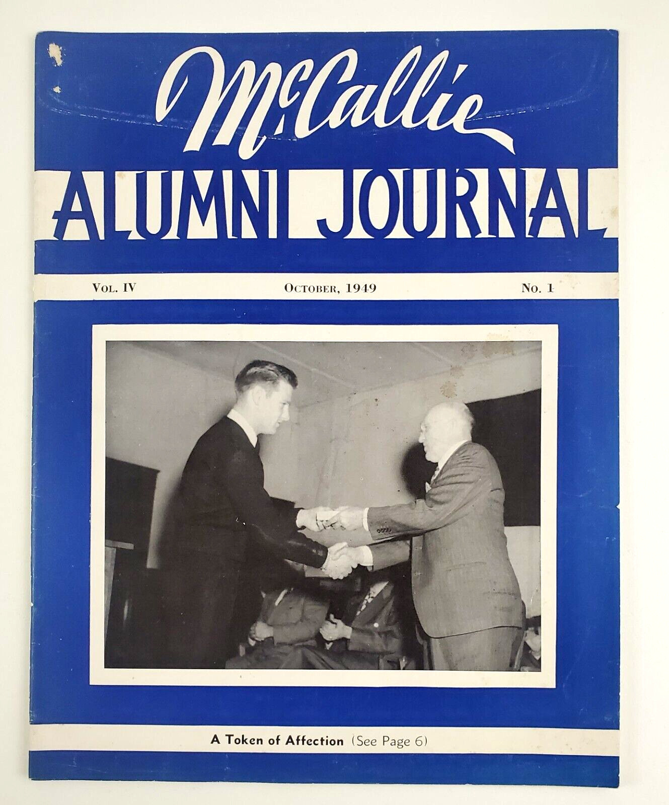 1949 McCallie School Chattanooga TN Alumni Journal Spencer Obit Vtg Magazine