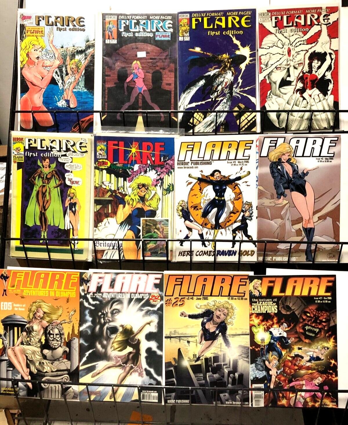FLARE FIRST ED, 2nd series,3rd series diff -17 diff - 1992-2006, quarter century