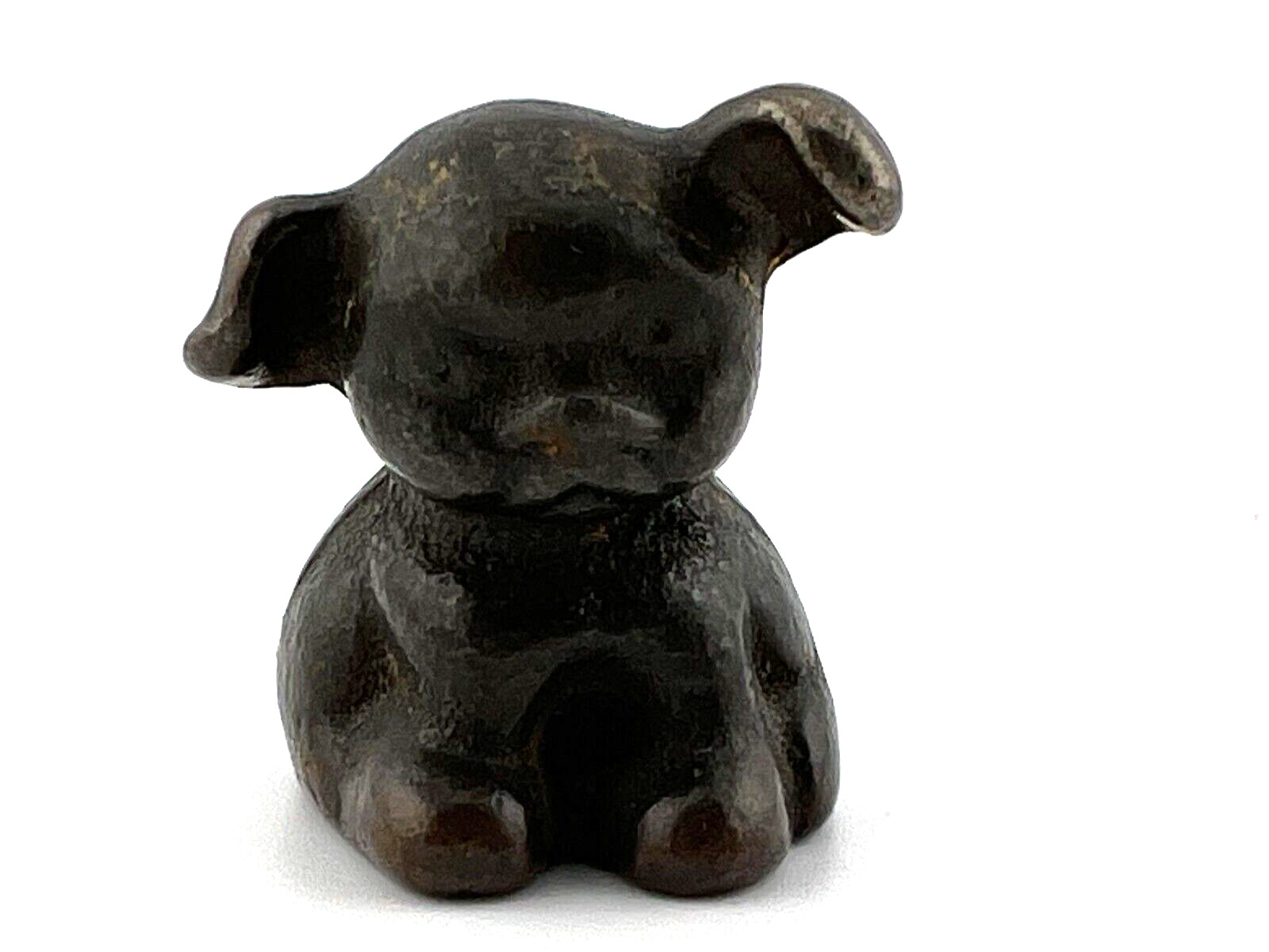 Vintage Wads FDRY Co Hubley Small Pup Advertising Cast Iron Dog Paperweight