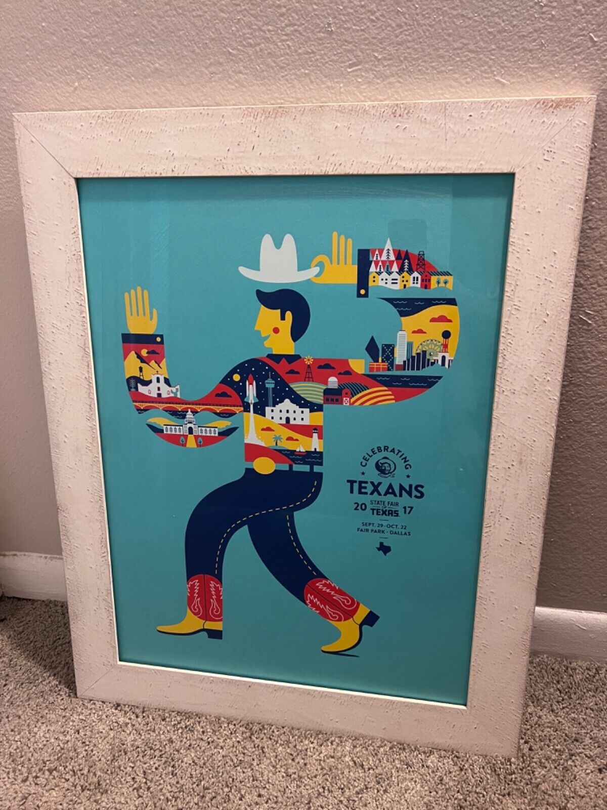 Texas State Fair 2017 Collectible Poster Professionally Framed