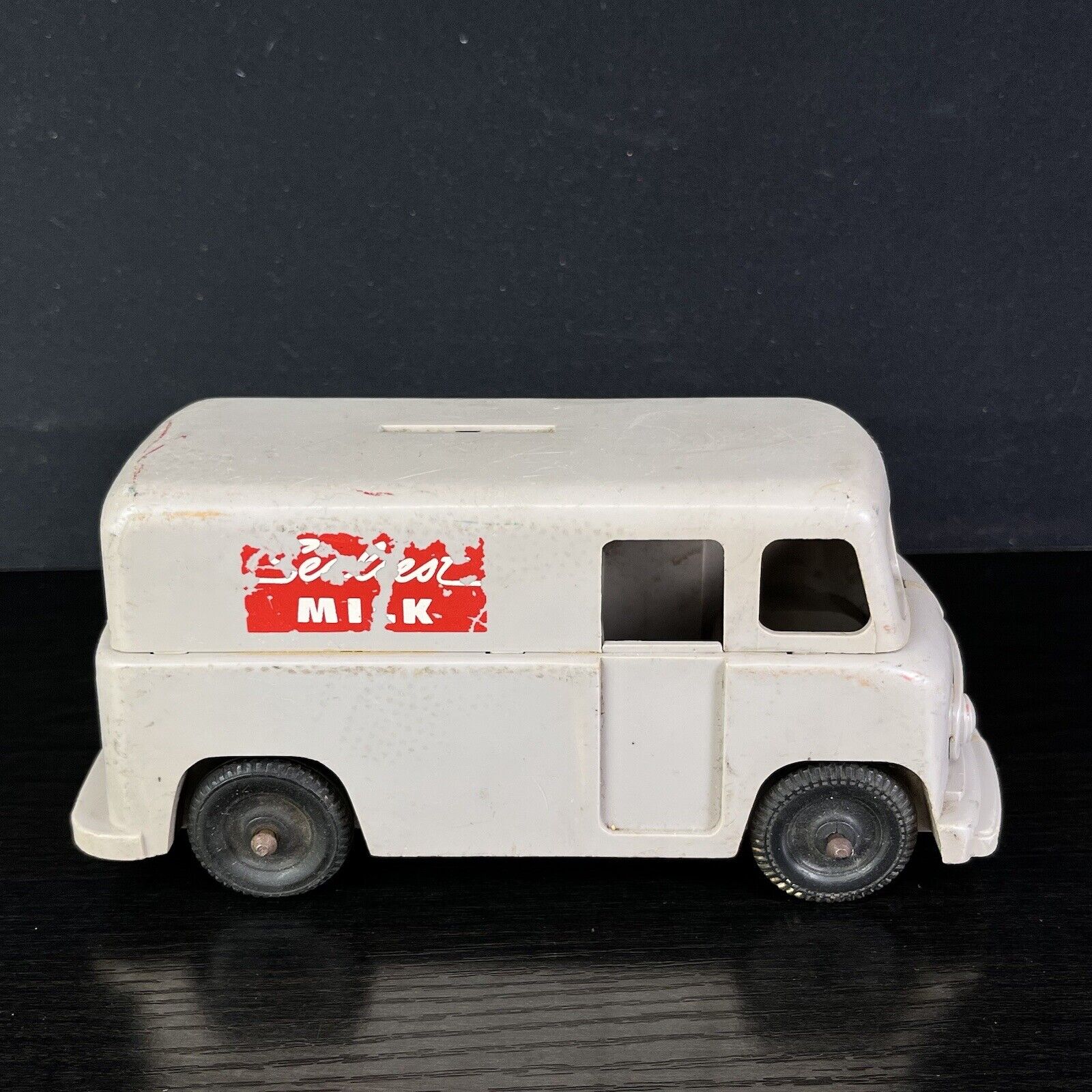 Vintage 1950s Plastic Sealtest Milk Delivery Truck Van Coin Bank