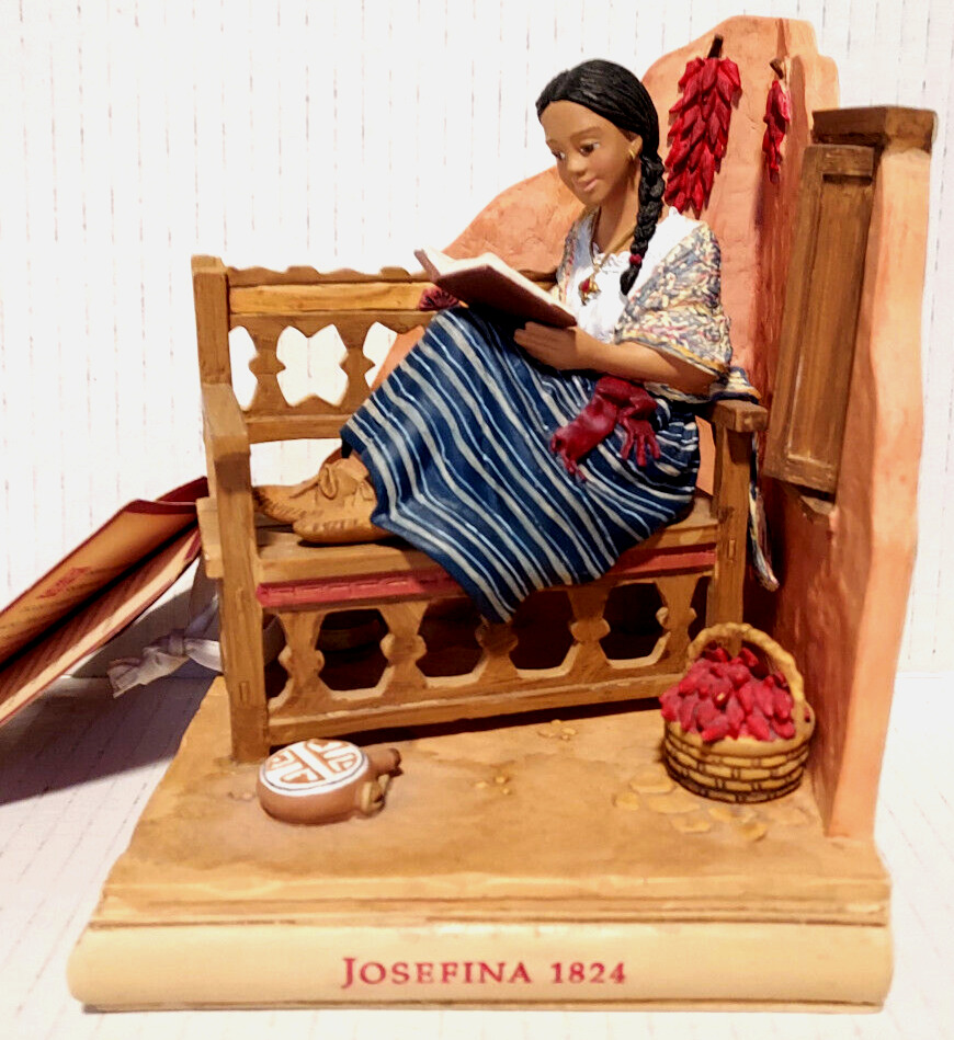 American Girl Josefina 1824 Bookend Figurine Resin 3D Hallmark 2002 - Rare
